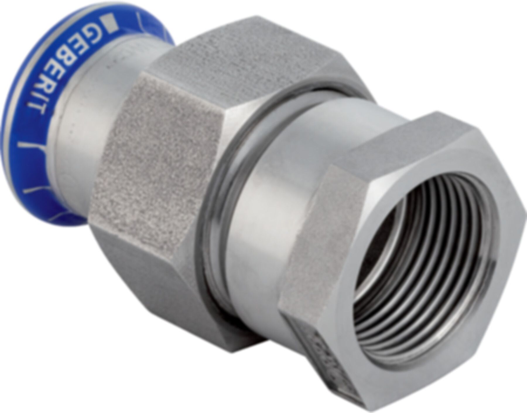 Übergang lösbar mit IG 35mm-11/4" 35354 Überwurfmutter Edelstahl - Mapress-Sanitär-Presssystem-Formstücke