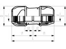 Kupplung egal d 20mm 158 400 001 - GF iJoint-Klemmverbinder