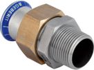 Übergang lösbar mit AG 54mm- 2" 35340 Überwurfmutter Messing - Mapress-Sanitär-Presssystem-Formstücke