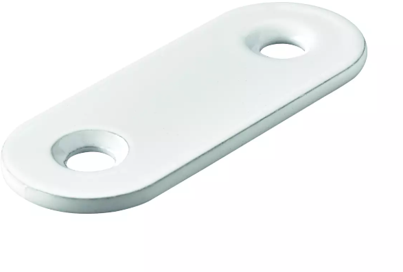 Hettich Verbindungsblech weiss, 40 x 15mm - Diverse Möbelbeschläge und Zubehör