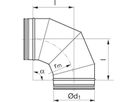 Segmentbogen 90° 355mm BFU-V - Spiralfalzrohre und Zubehör System Safe