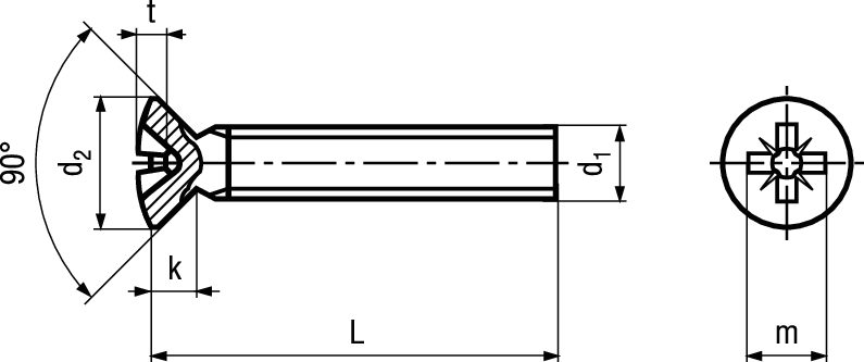 Lsk-Schr Pozi INOX A2 BN83496 DIN966A M2x6 - Bossard Schrauben