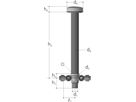 Unterputz-Geradsitz-Verteilventil 4-fach Eingang von hinten 16 x 3/4" 5444.000 - JRG Sanipex-Rohre und Formstücke