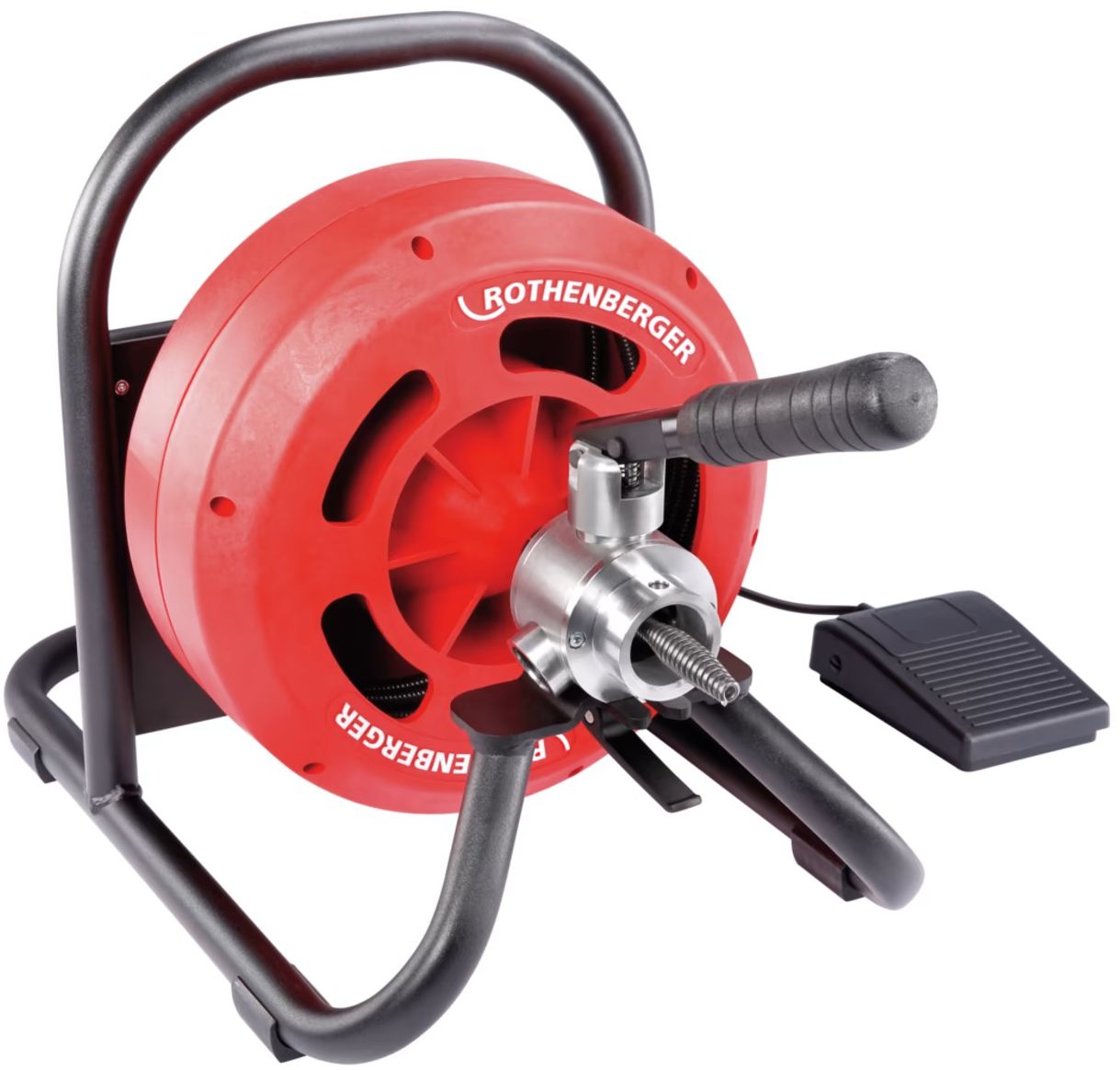 ROTHENBERGER Trommelmaschine Rodrum S 13 Ø 13mm Spirale , L= 15 m , mit diversen Aufsätzen - Sanitärwerkzeuge