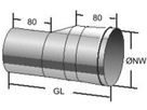 Alkon Kaminr.-Erweiterung d 200-250 mm 6KERW200250 zentrisch - Kaminsystem V4A einwandig