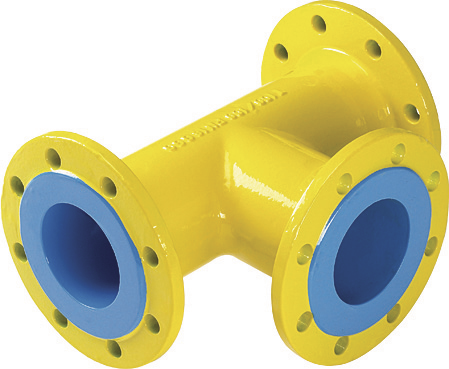 Flanschen-T-Stück Gas PN 5 8515 DN 125/65 - Hawle Flanschformstücke