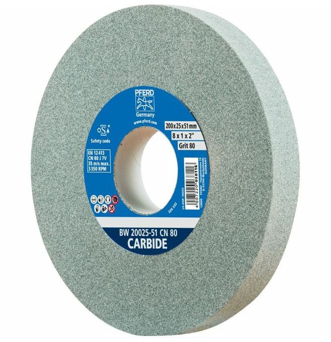 Schleifscheibe, aus Siliziumkarbid, grün Ø 200 x 25 x 32mm - Schleifen, Trennen