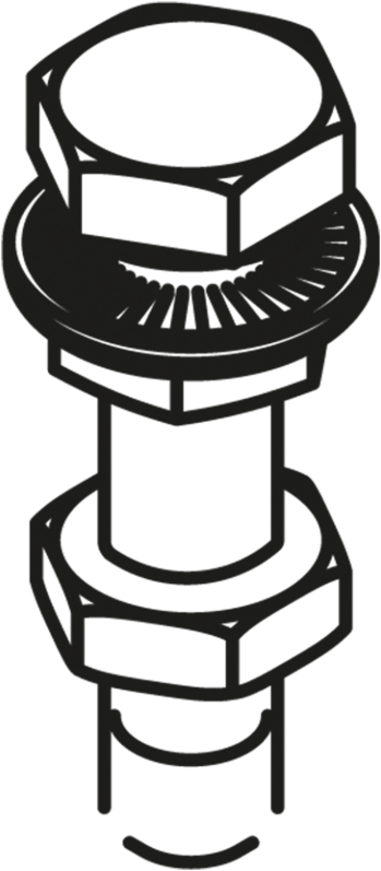 HAWA-PORTA Tragschrauben, Porta 300 M10x45, verzinkt - Schiebetür- und Schiebetorbeschläge