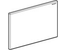 Abdeckplatte Kunststoff glanzverchr. 616.222.21.1 zu Hygienespülung - Geberit Systemventile / Armaturen