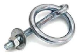 Krippringe Metrisch, galv. verzinkt M 12 x 120mm, Ring-Ø 50mm - Ketten und Zubehör