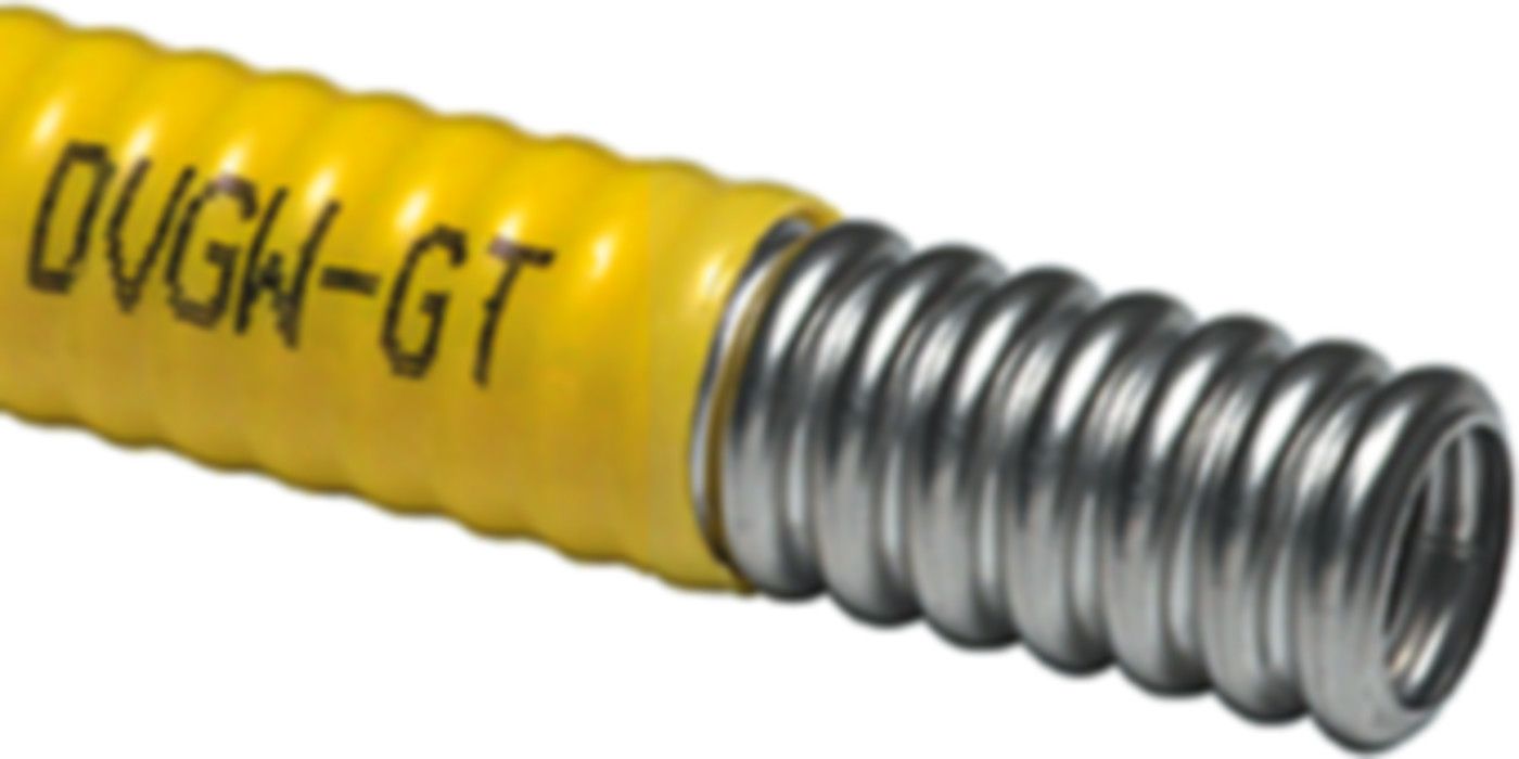 Edelstahlwellrohr AISI 316L DVGW / SVGW Rolle à 5m DN 20 d 25.0 mm - Eurotis Edelstahlwellrohr und Zubehör