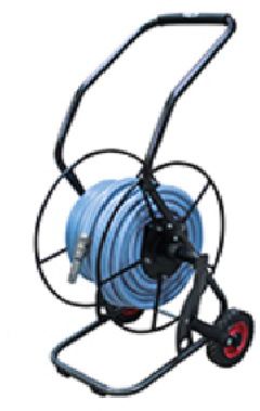 TEGUSTAR Schlauchwagen midi Set inkl. 25m Schlauch 16mm + Spritzdüse - Garten