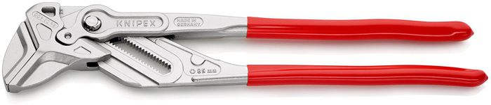 KNIPEX Zangenschlüssel, vernickelt 8603, L= 400mm, -Ø 85mm, PVC-Griffhülle - Zangen, Schneiden