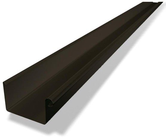 PREFA Kastenrinne à 6 M 333 mm P.10 Nussbraun - PREFA Dachentwässerungssysteme