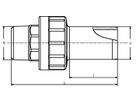 Universal-Übergangsadapter/Messing AG d 50mm - 1 1/2" 616 154 - Frialen Elektroschweissfittinge