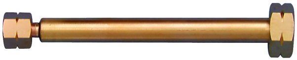 Umfüllstutzen aus Messing 6100, Egew.= W21.8mm links, Agew.= G3/8" - Schweissen