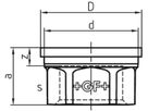 Einlegeteil 372 S 3/4" 770 372 105 - GF schw. Tempergussfittings