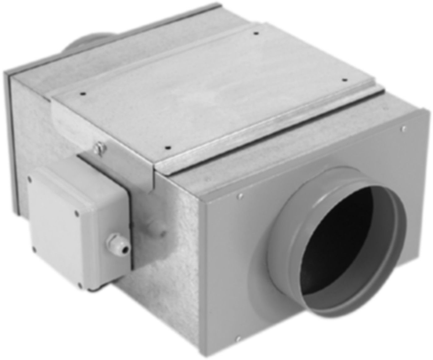 Schallisolierte Lüftungsbox MINI BOX 150 Fördervol. 350 m3/h Gehäuse Blech verz. - Ventilatoren