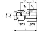 Verschraubung IG SO 41221 8- 1/8" - Serto-Programm M/G