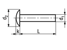 Flachrundniete Kupfer BN127 DIN674 6x16 - Bossard Schrauben
