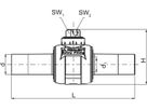 Kugelhahnen KHP, 1/4 Umdrehung d 160mm 612 483 - Frialen Elektroschweissfittinge