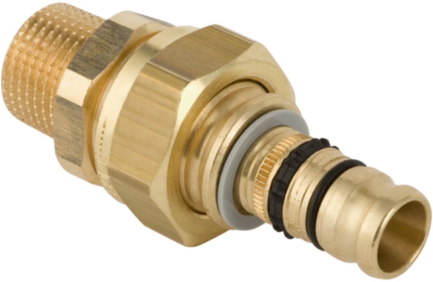 Übergang lösbar mit AG 40mm-11/4" mit Überwurfmutter Rotguss 605.590.00.5 - Geberit-Mepla-Formstücke