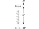 Betonschraube 461.158.00.1 - Geberit-Duofix