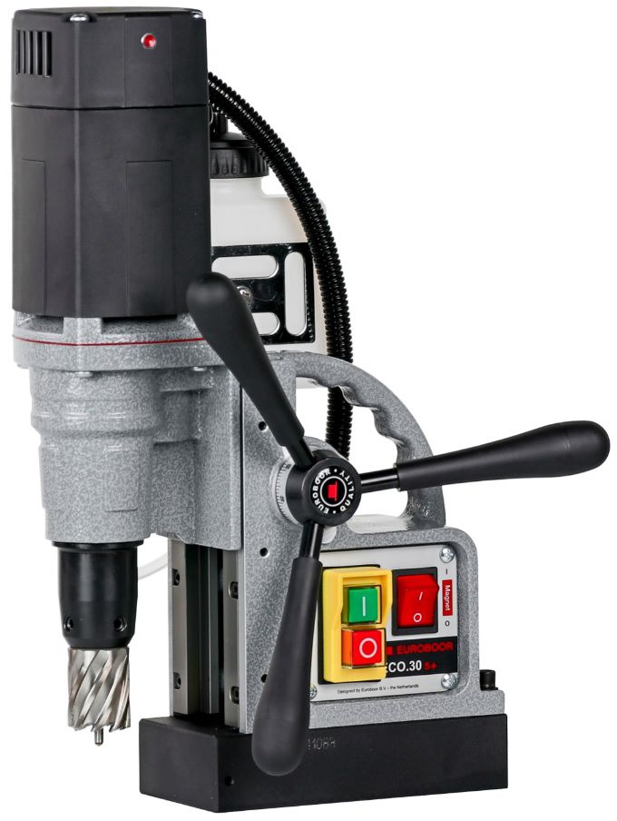 EUROBOOR Magnet-Kernbohrmaschine ECO.30S+ Ø12-30mm, 775/400 U/min , Die leichteste - Euroboor Maschinen