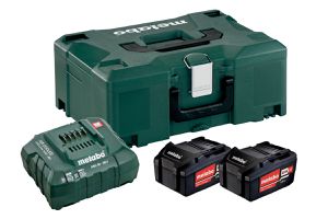 Basis-Set 4.0Ah Metaloc 18V, Li-Ion, 2 x 4.0Ah +Ladegerät im Koffer - Metabo Maschinenzubehör