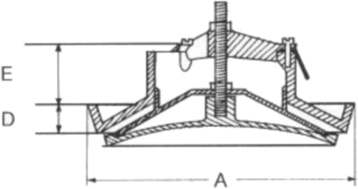 Zuluft-Ventil OPT Kunststoff weiss mit Stahlfedern d 125 mm - Ventilations-Einsätze