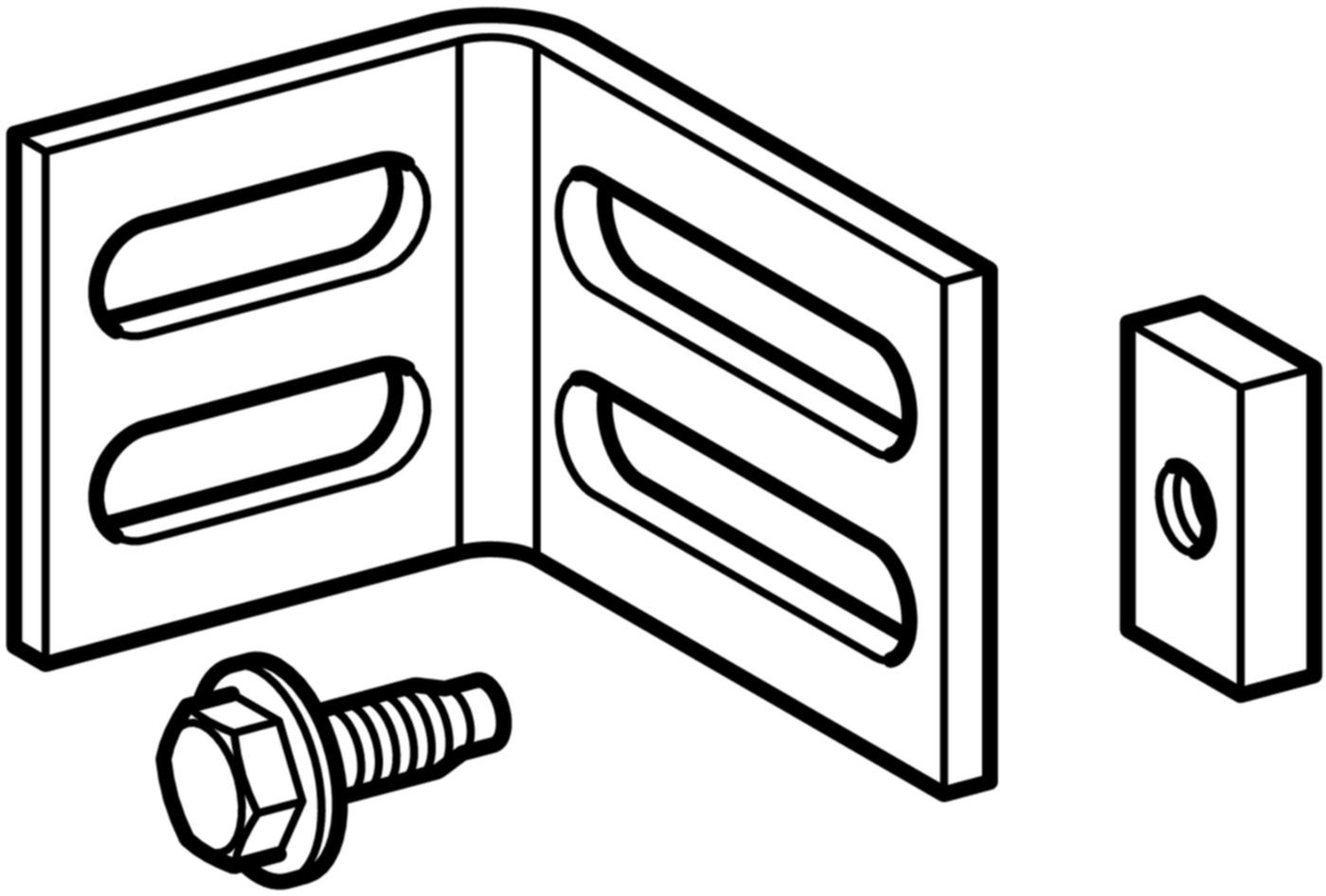 Montageraumabdeckung 244.204.00.1 für Element Massivbau - Geberit-Duofix