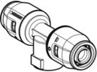 T-Stück m/IG 25mm- 3/4"-25mm 652.362.00.1 - Geberit-Push Fit-Formstücke