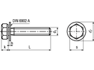 6-kt Schr mit Scheibe DIN 6902A A2 BN13281 DIN933Z1 M5x35 - Bossard Schrauben