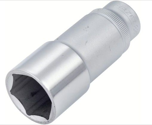 HAZET 6kt.-Steckschlüssel-Einsatz 880LG-22mm,  3/8"", L:70mm, D:29.6mm - Steck- und Drehmomentschlüssel