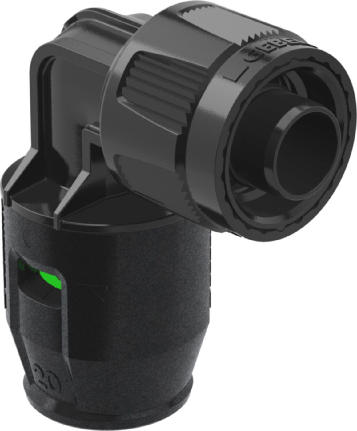 Übergangswinkel 90° 1/2"-20mm 651.502.00.1 mit MasterFix - Geberit-Push Fit-Formstücke