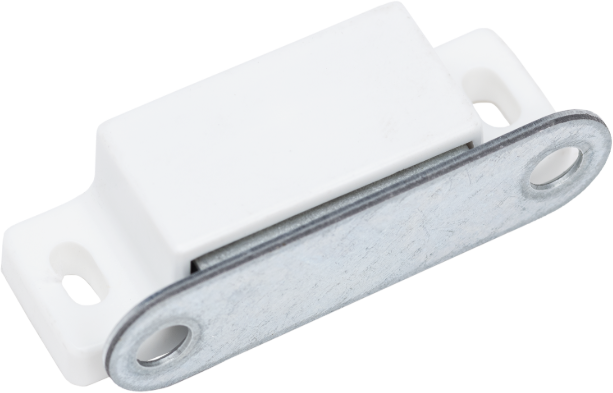 HSI Magnetschnäpper Kunststoff 46x17x13mm, weiss, Haltekraft 6 kg - Diverse Möbelbeschläge und Zubehör