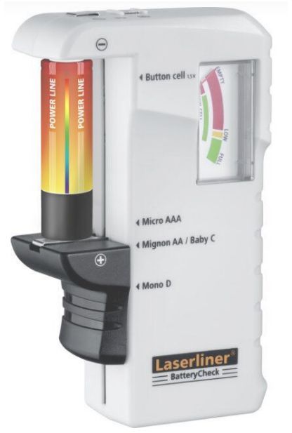 LASERLINER Batterietestgerät BatteryCheck, 1.5V / 9.0V - Kontrollieren