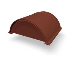 PREFA Jet-Lüfter-Vorkopf glatt 05 P.10 Oxydrot 110601 - PREFA Dachsysteme