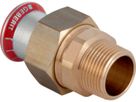 Übergang lösbar mit AG 42mm-11/2" 25339 Überwurfmutter Messing - Mapress-Heizungs-Formstücke