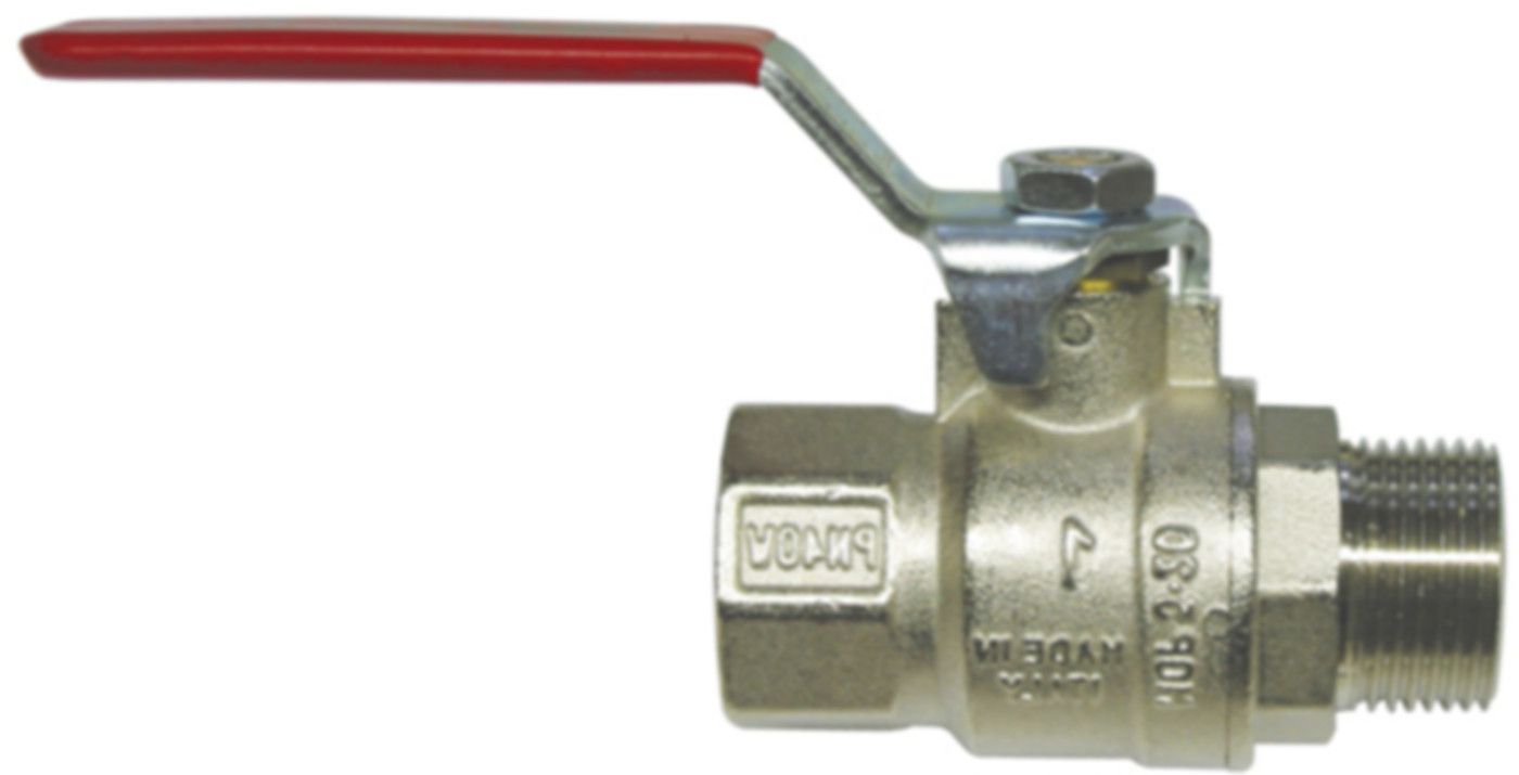 m/Knebelgriff AG/IG 1/4" 46 - HTP Kugelhahnen