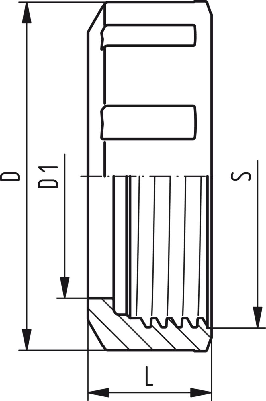 Überwurfmutter 546/542 PVC-U 25mm 161 490 539 - GF Hart PVC-U Formstücke