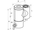 Abscheider f.Schlammpartikel ZTMI G 11/4 - Pneumatex Luft- / Schlammabsch. Messing