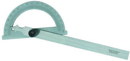 VOGEL Gradmesser, Dur-Aluminium 120 x 80mm, 0-180°, schwarz - Winkelmessen