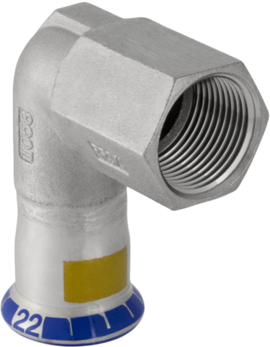 Übergangswinkel 90° m/IG 18mm-1/2" 34145 - Mapress-Gas-Formstücke