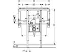 Element für ONE Waschtisch/Wandarmatur Raumhoch, Breite   80cm 111.081.00.1 - Geberit-Duofix