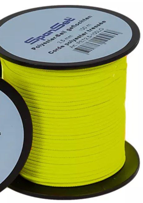 SPANSET Trassierschnüre, leicht elastisch Ø 2.5mm, L=100m, leuchtgelb - Hebewerkzeuge