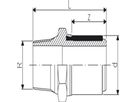 ELGEF Übergangsadapter Stahl mit AG d 63mm - 2" 724 920 711 - ELGEF Plus Elektroschweissfittinge
