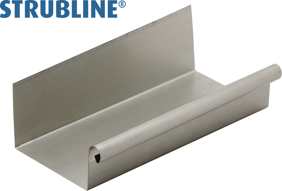 Dachrinnen 0.55 eckig a 6 M 330 mm 105 "Strubline" - Uginox Spenglereihalbfabrikate