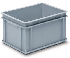 Rako-Behälter, mit Muschelgriff, grau 400x300x220 mm 20 Lt - Utz Behälter