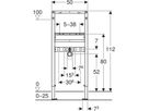 Element für Waschtisch m. Einlocharmatur Typ 112 111.426.00.2 - Geberit-Duofix